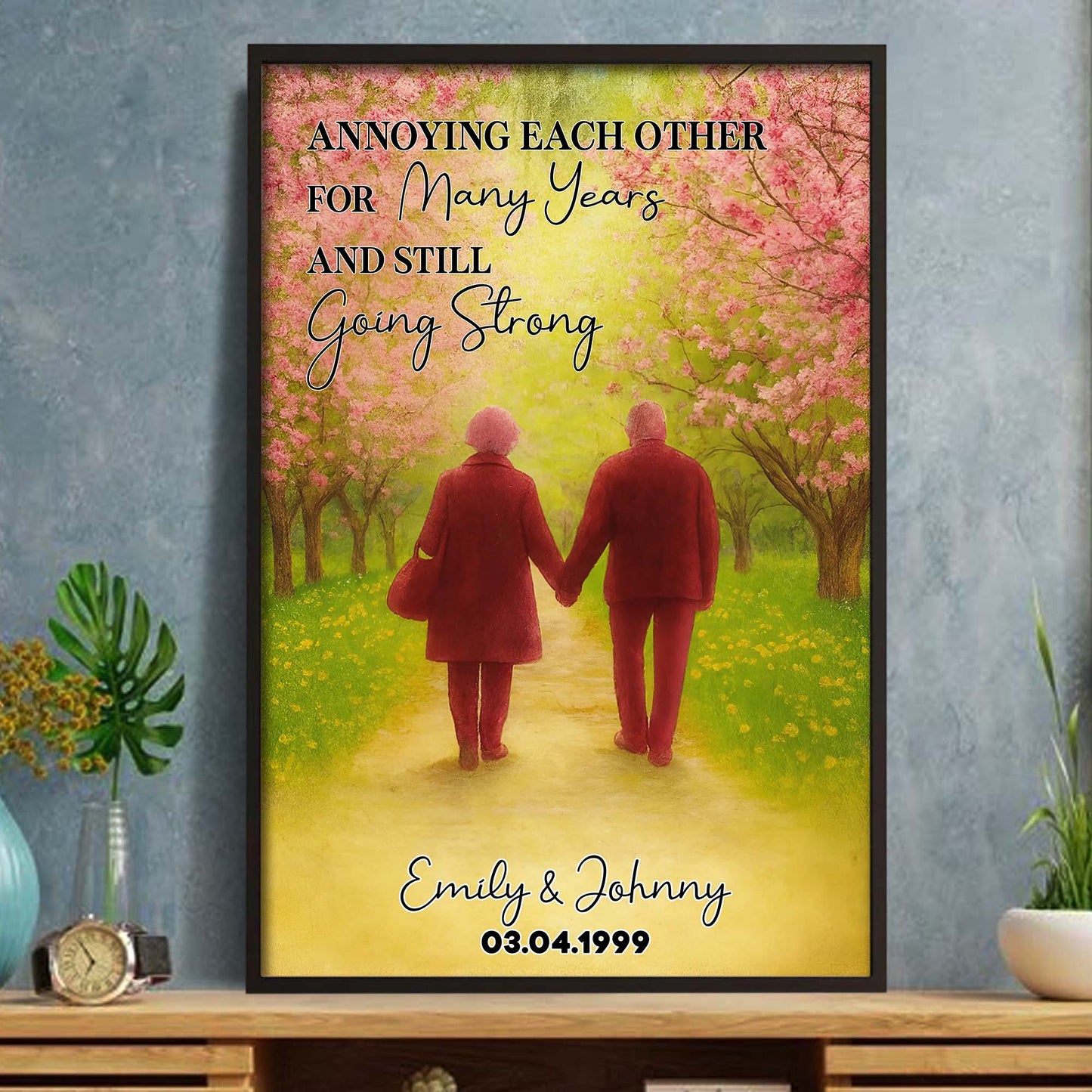 I Want To Hold Your Hand At 80 And Say We Made It, Sunset With Elderly Couple