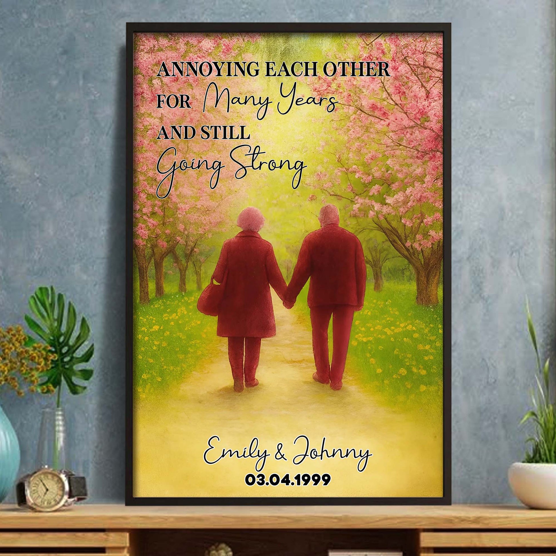 I Want To Hold Your Hand At 80 And Say We Made It, Sunset With Elderly Couple