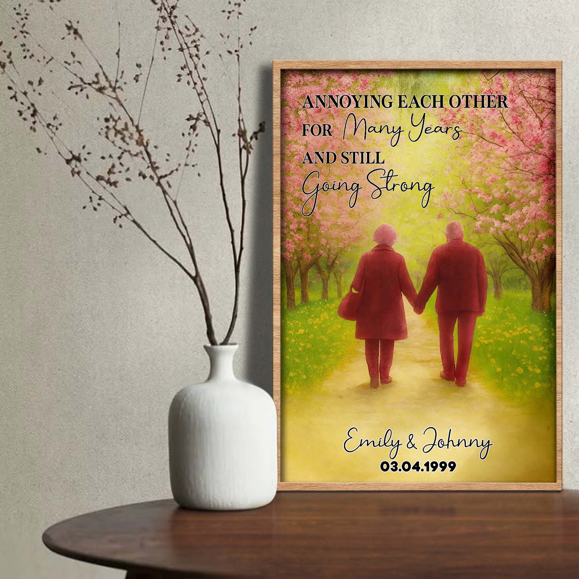 I Want To Hold Your Hand At 80 And Say We Made It, Sunset With Elderly Couple