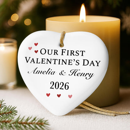 Our First Valentine's Day Hearts