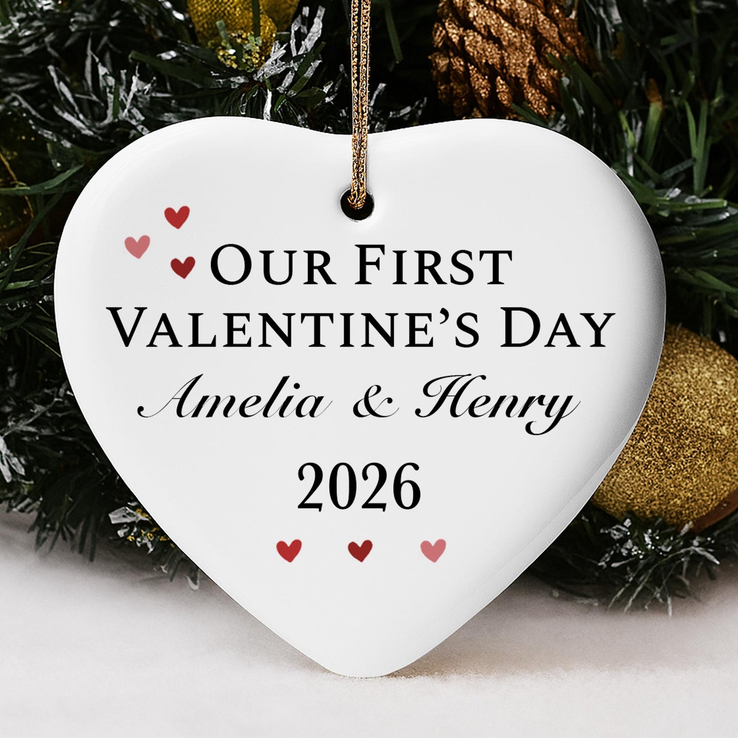 Our First Valentine's Day Hearts