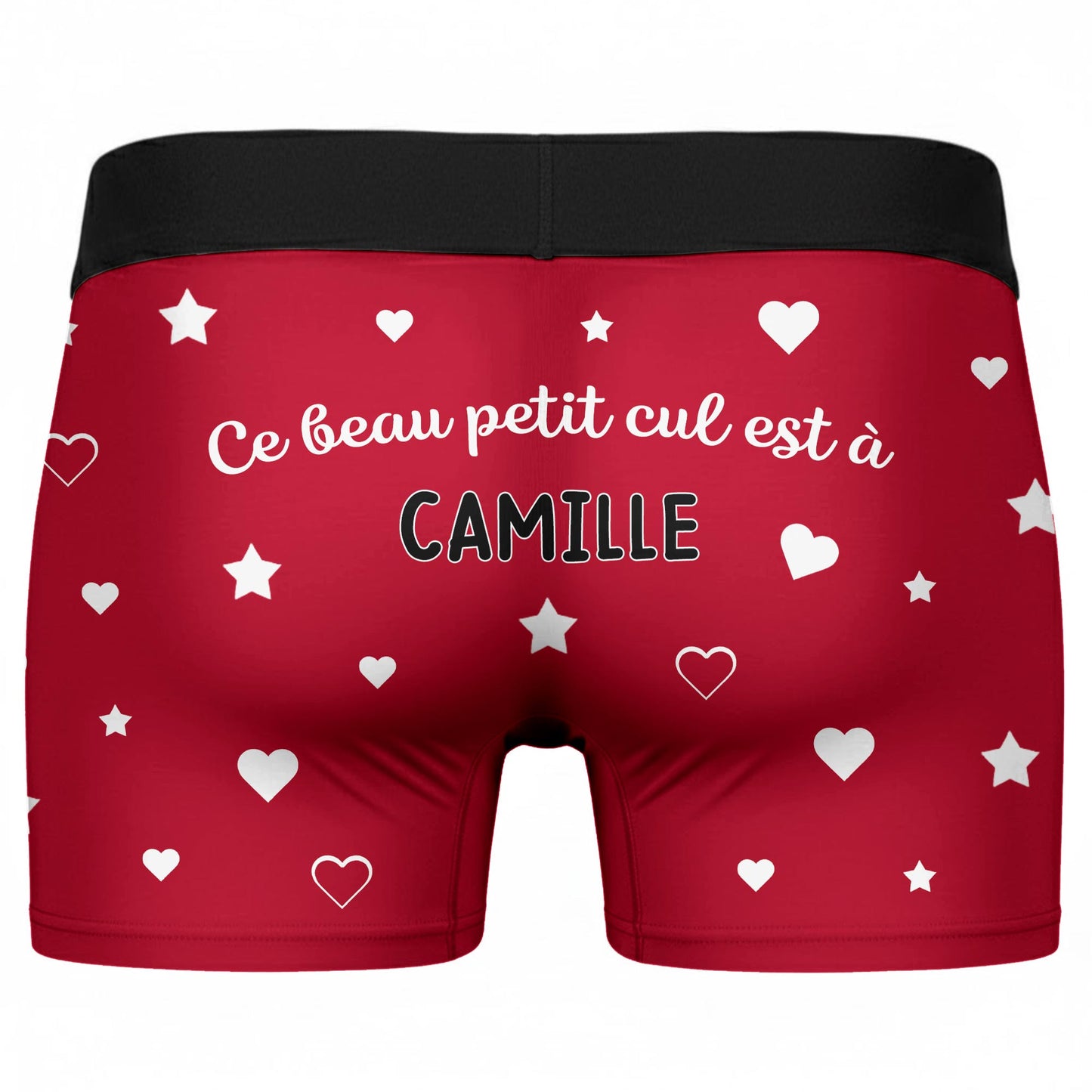 Celebrate Your Love With Hearts And Stars - Personalized Men's Boxer Briefs - CPL946_MENB