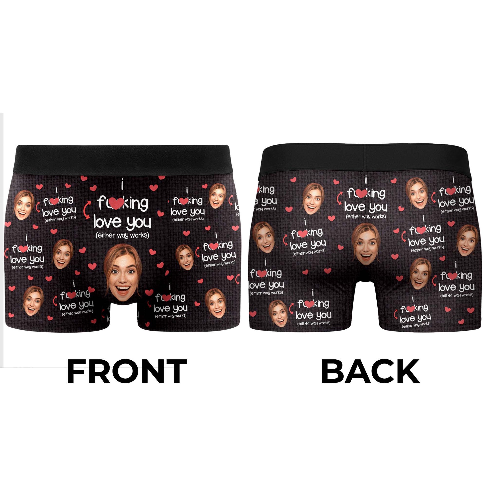 I F***ing Love You With Hearts And Personalized Photos