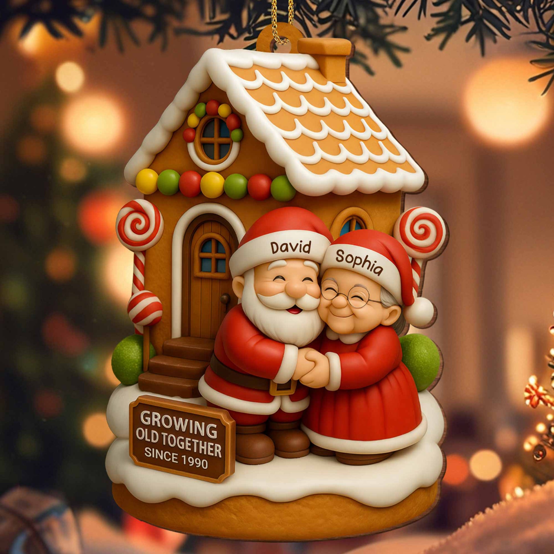 Growing Old Together, Santa Claus And Gingerbread House