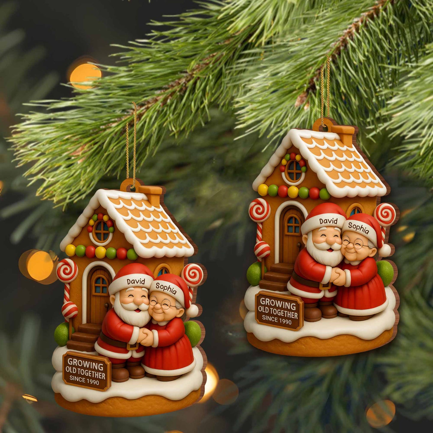 Growing Old Together, Santa Claus And Gingerbread House