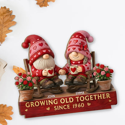 Growing Old Together With Hearts And Roses