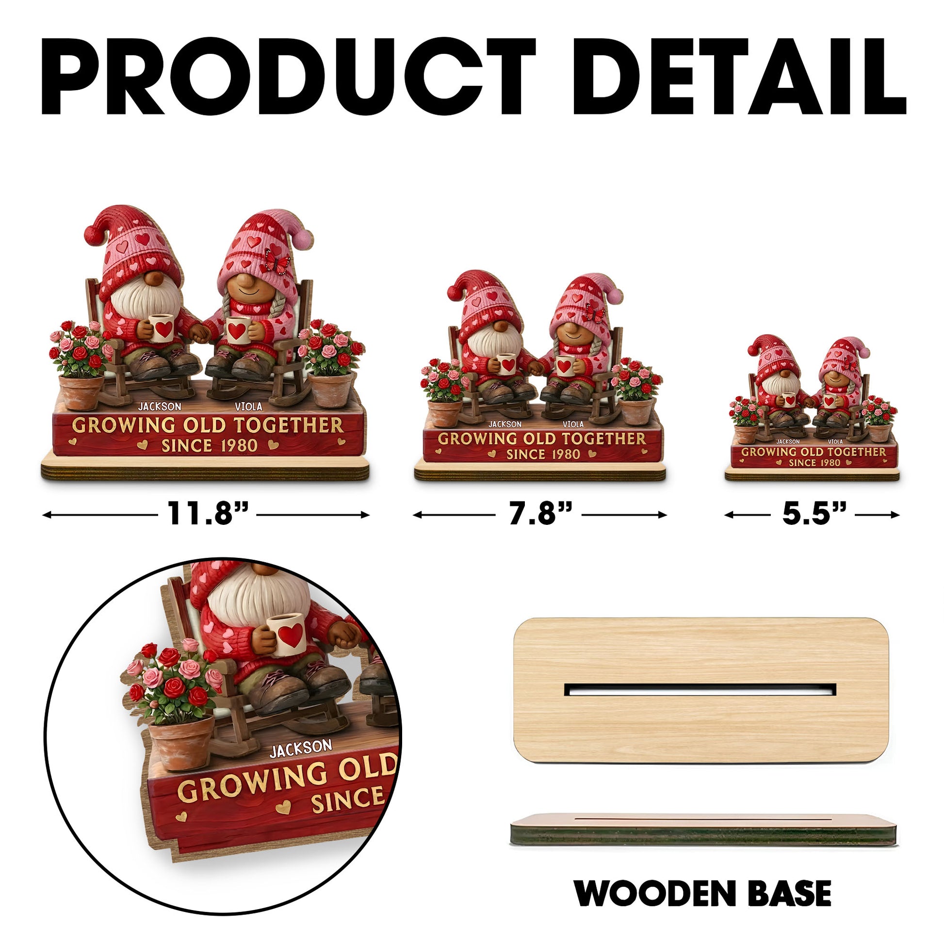 Growing Old Together With Hearts And Roses