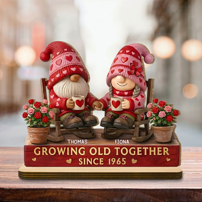 Growing Old Together With Hearts And Roses