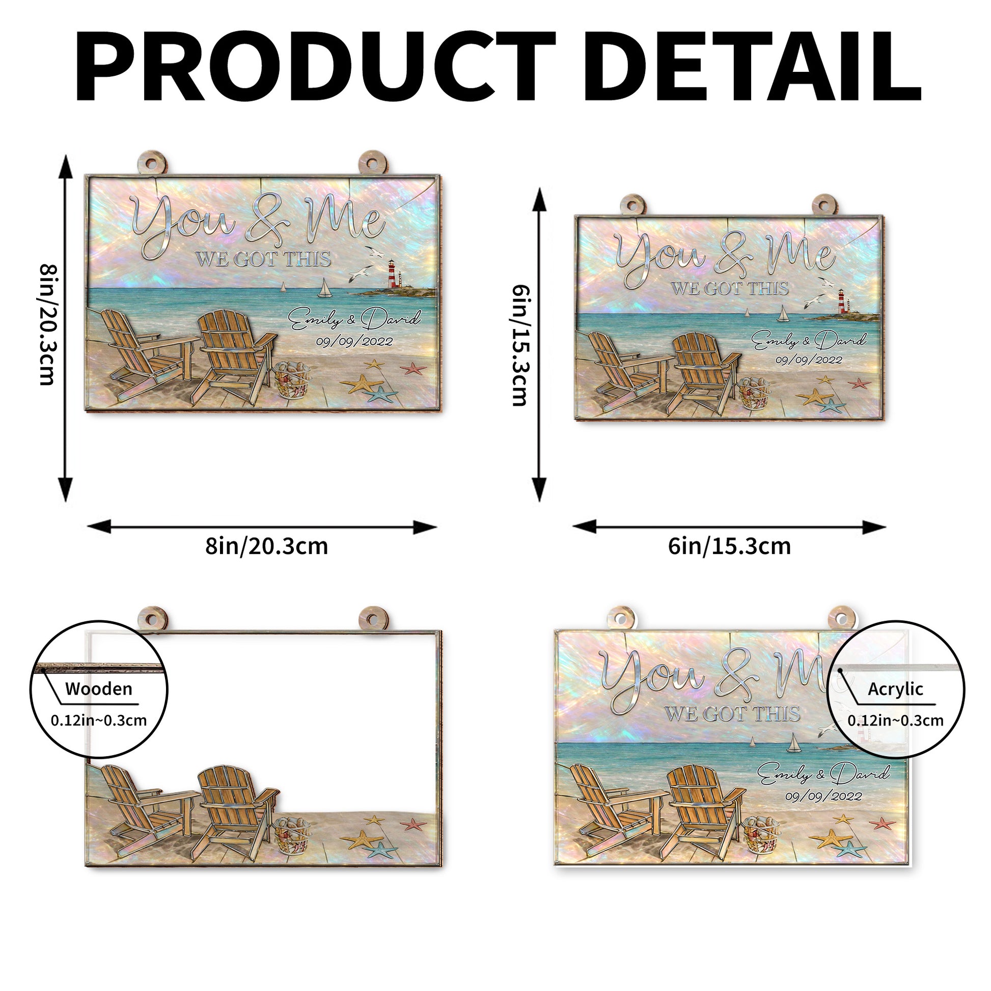 You & Me We Got This, Adirondack Chairs And Beach Scene