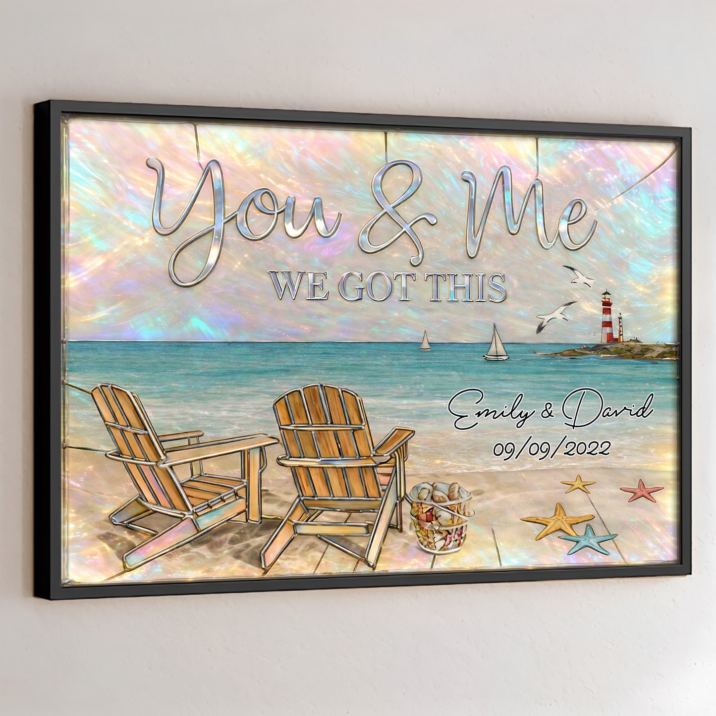 You & Me We Got This, Beach And Lighthouse