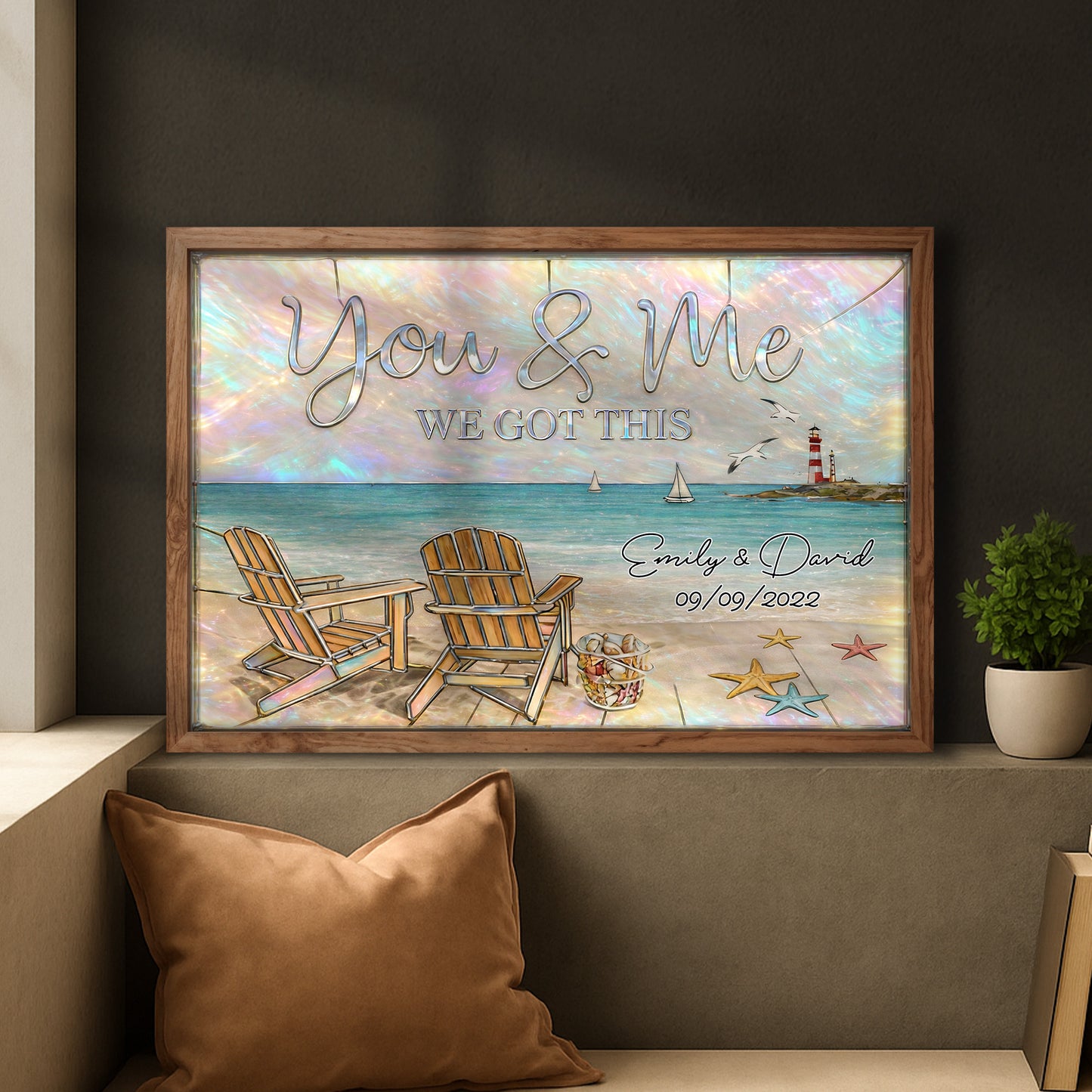 You & Me We Got This, Beach And Lighthouse