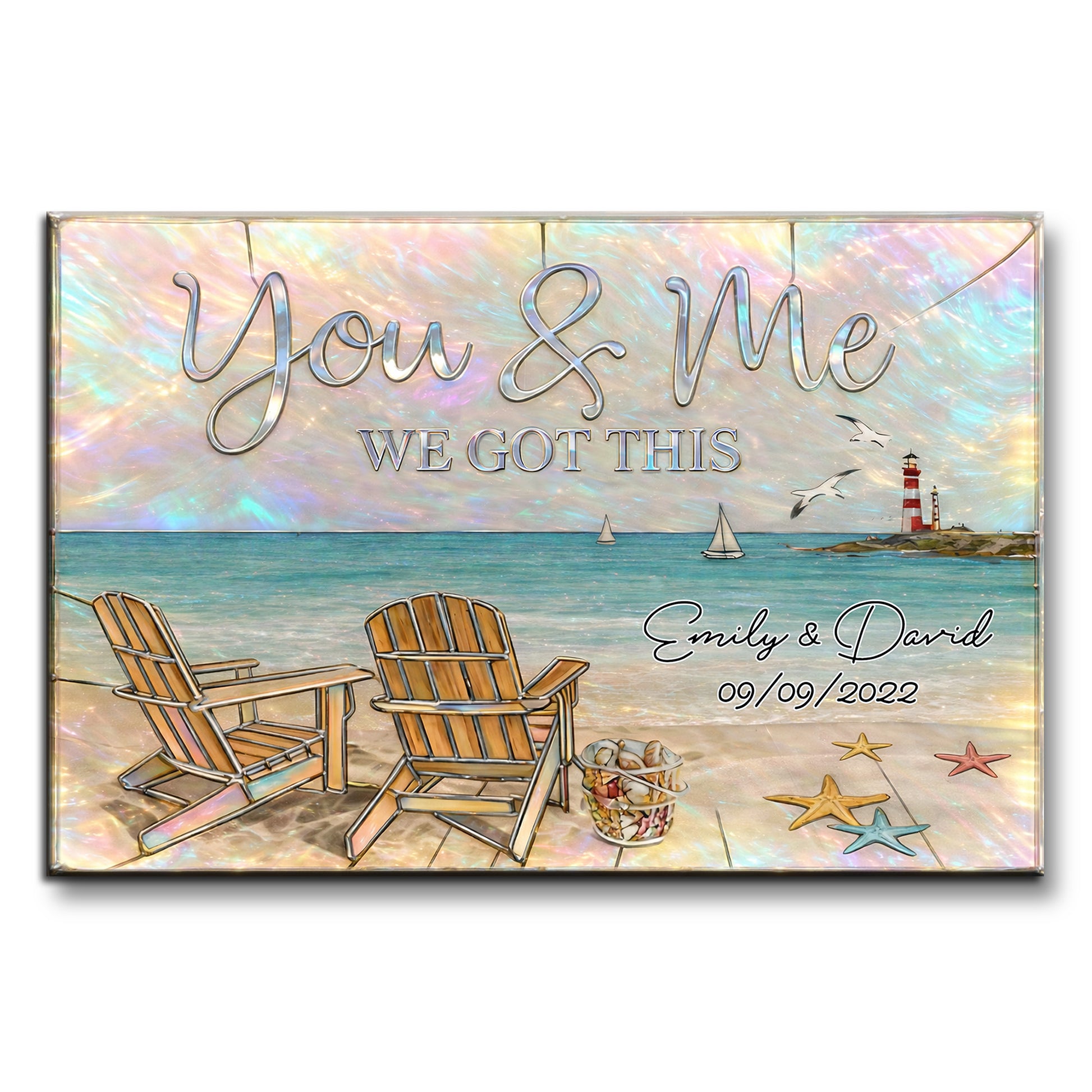 You & Me We Got This, Beach And Lighthouse