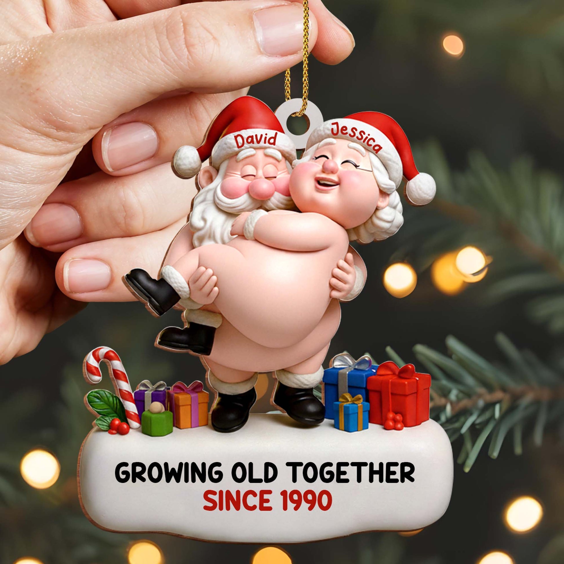 Growing Old Together, Santa Hats and Presents