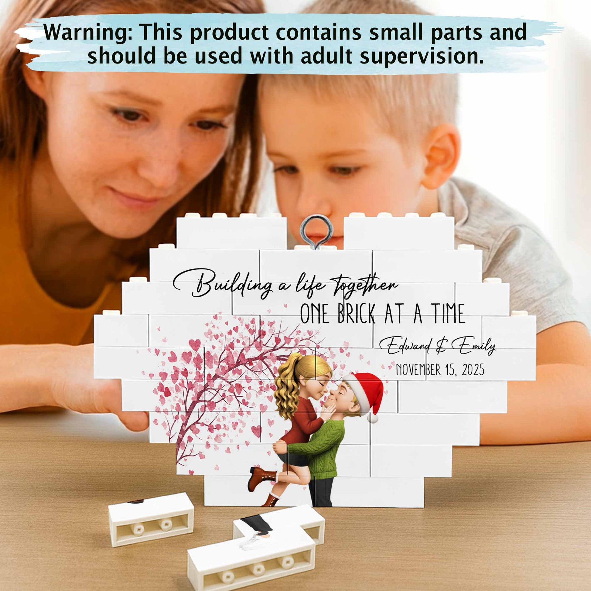 Building a Life Together With Hearts and Tree Branches