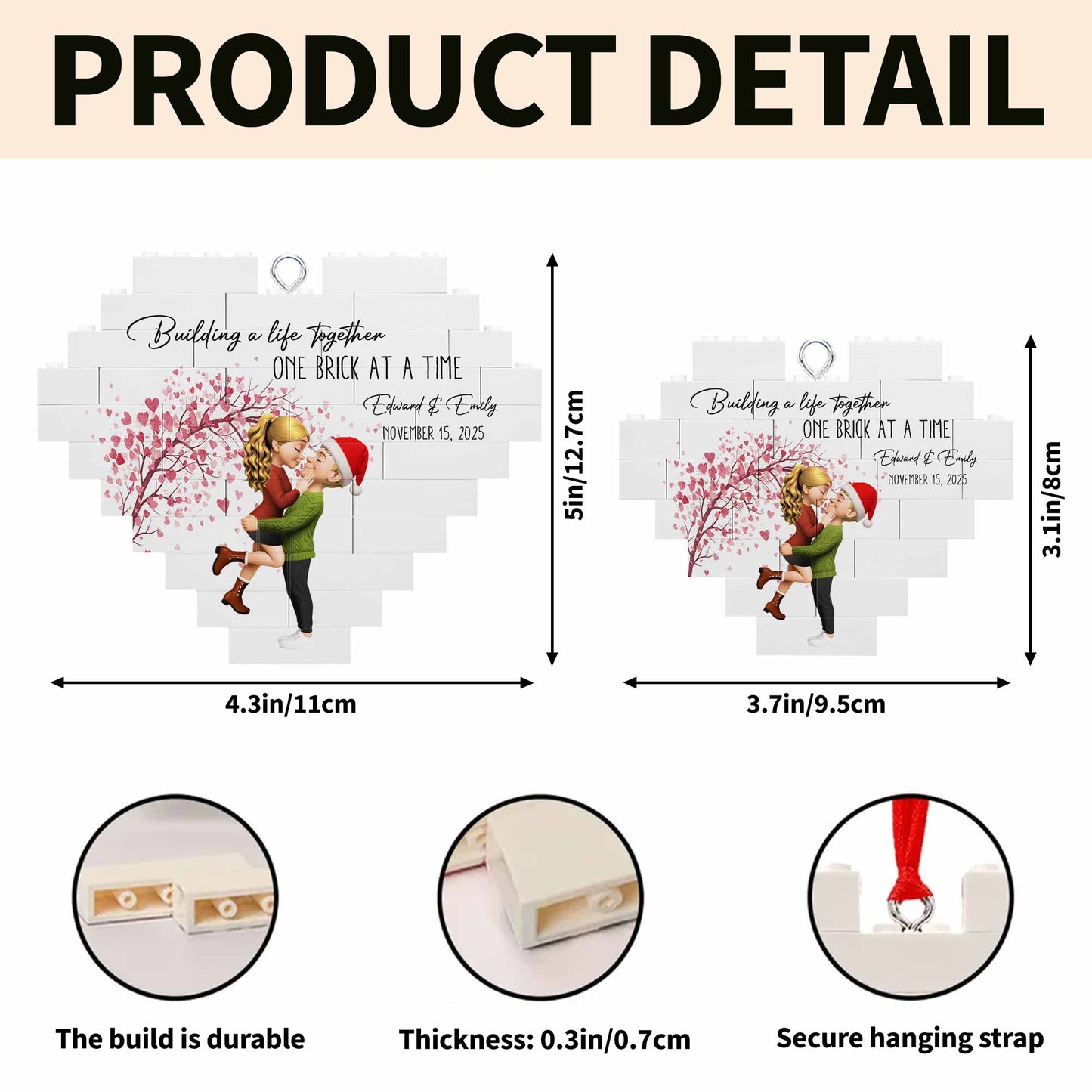 Building a Life Together With Hearts and Tree Branches