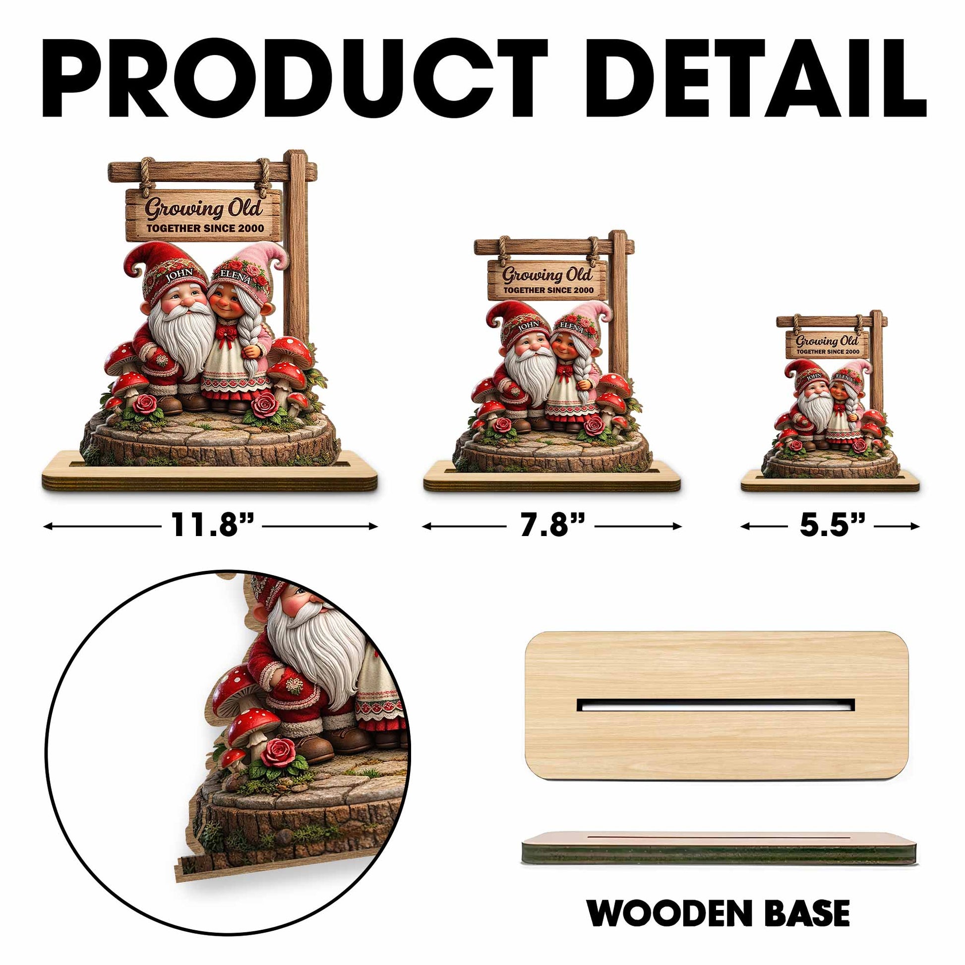 Growing Old Together Since, Gnomes And Roses