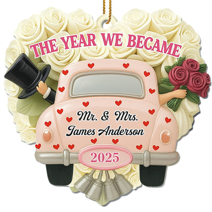 The Year We Became Mr And Mrs, Wedding Car And Roses