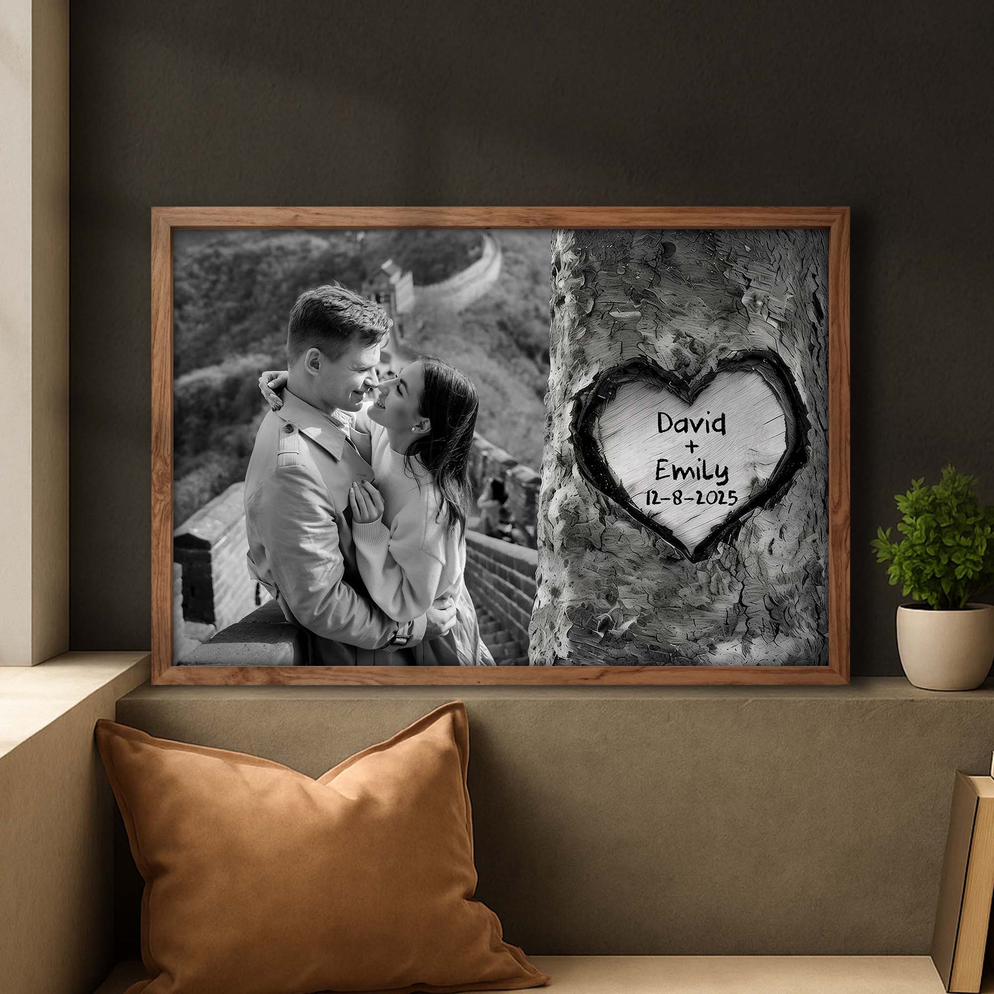 Celebrate Timeless Love With Heart Carved Tree