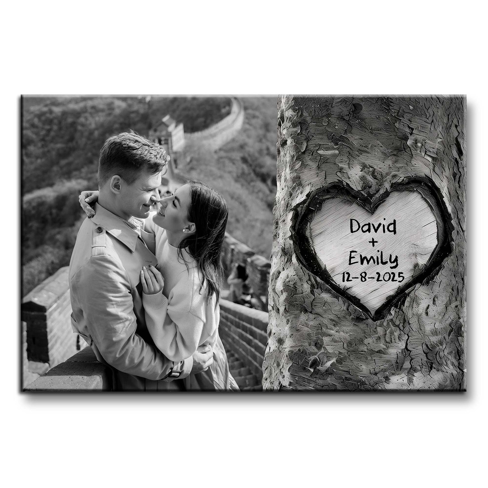Celebrate Timeless Love With Heart Carved Tree