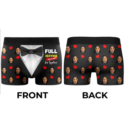 Full Service Open 24 Hours With Bow Tie And Hearts Design