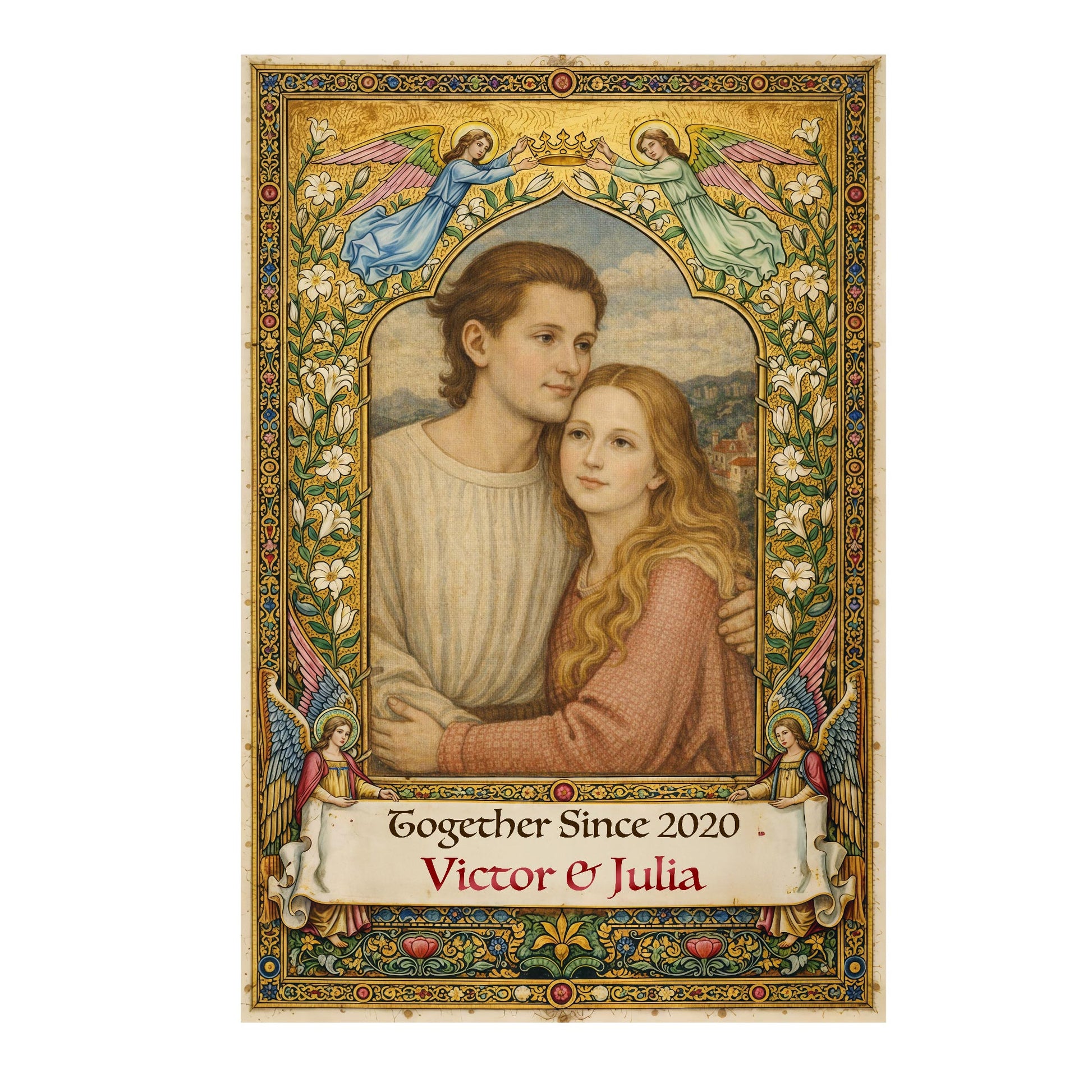 Together Since, Angel Flowers Couple