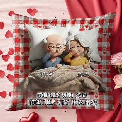 Couples Who Fart Together Stay Together Pillow