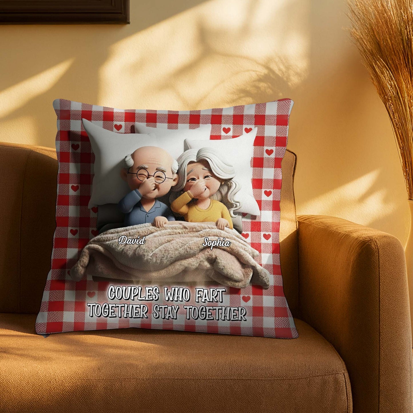 Couples Who Fart Together Stay Together Pillow