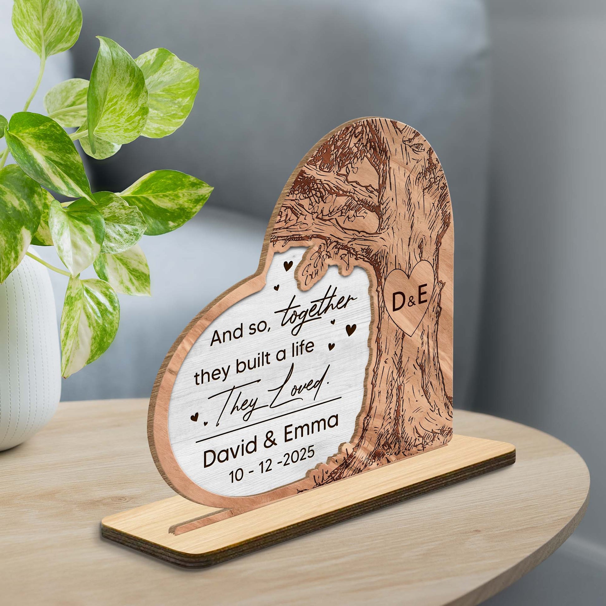 Together They Built A Life They Loved, Tree Heart Design