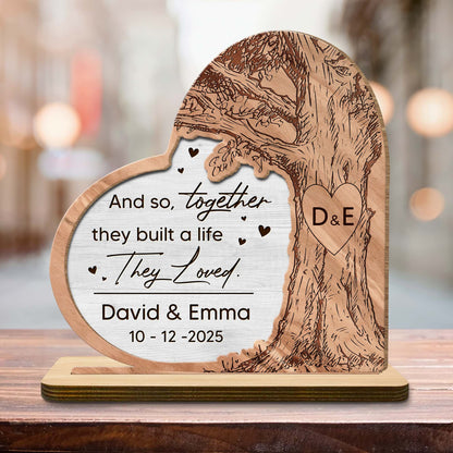 Together They Built A Life They Loved, Tree Heart Design