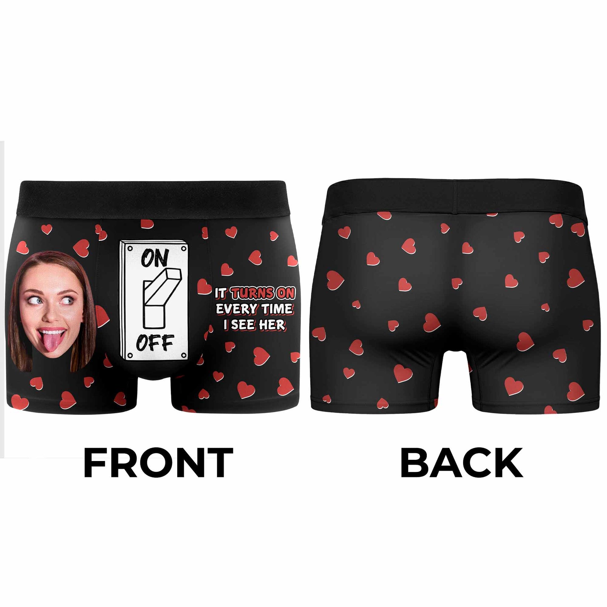 Customize With Your Personal Message, Hearts Design