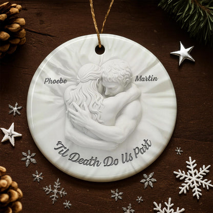 'Til Death Do Us Part Embracing Couple