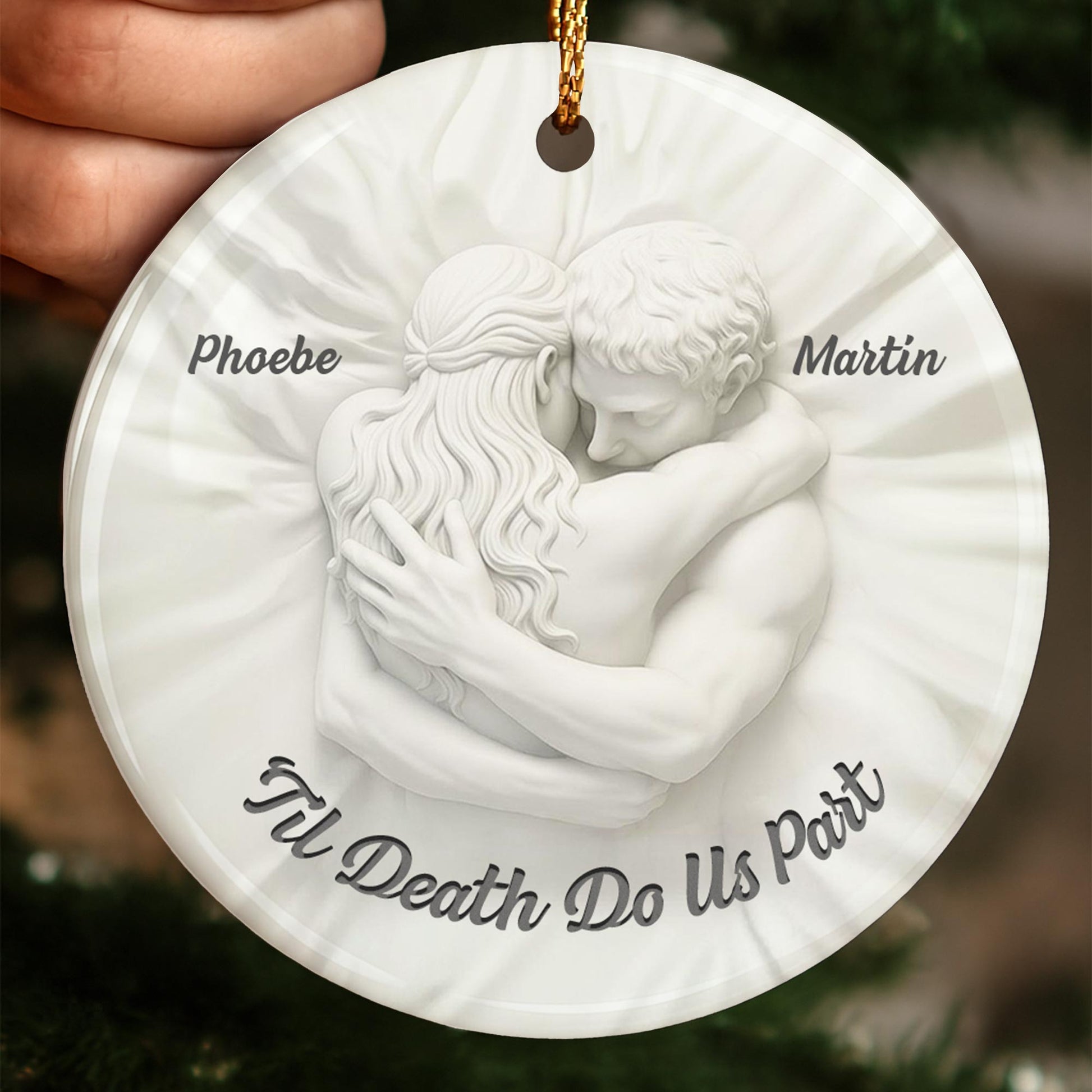 'Til Death Do Us Part Embracing Couple