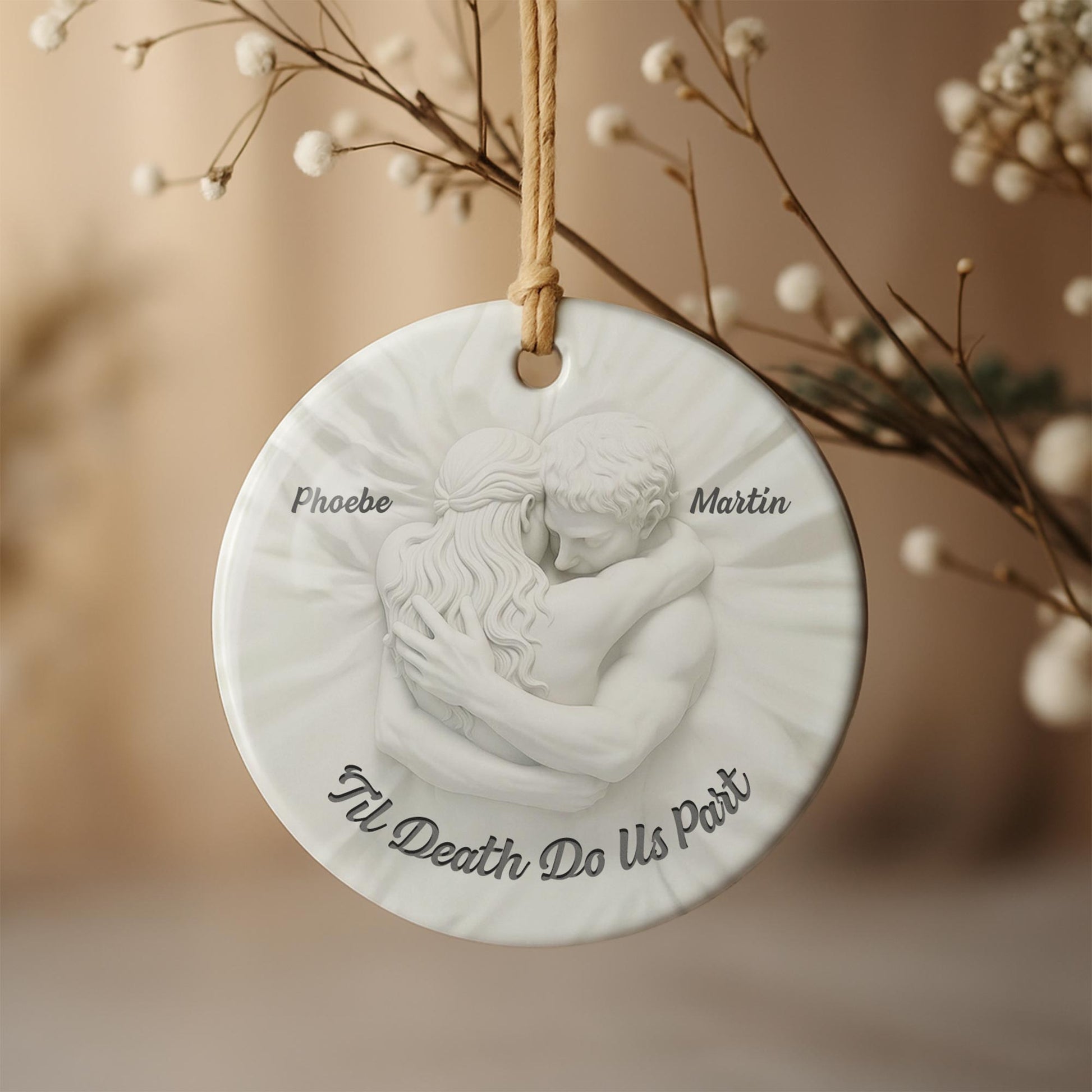 'Til Death Do Us Part Embracing Couple