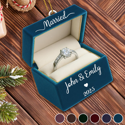 Celebrate Your Love With 'Married' Engraved Ring Box