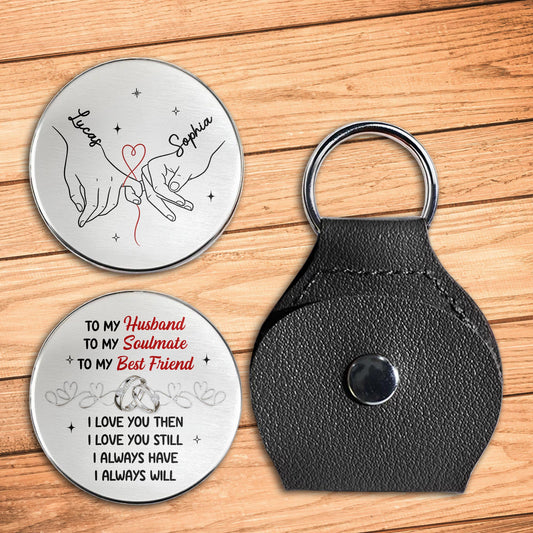 To My Husband Soulmate And Best Friend With Handholding Heart Design