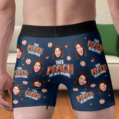 This Peach Is All Mine, Peach And Hearts Design