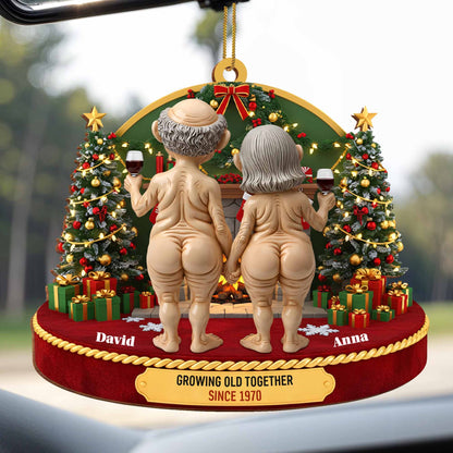 Growing Old Together, Christmas Trees And Wine Glasses