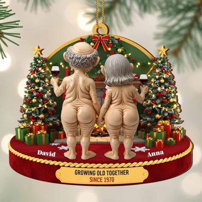 Growing Old Together, Christmas Trees And Wine Glasses