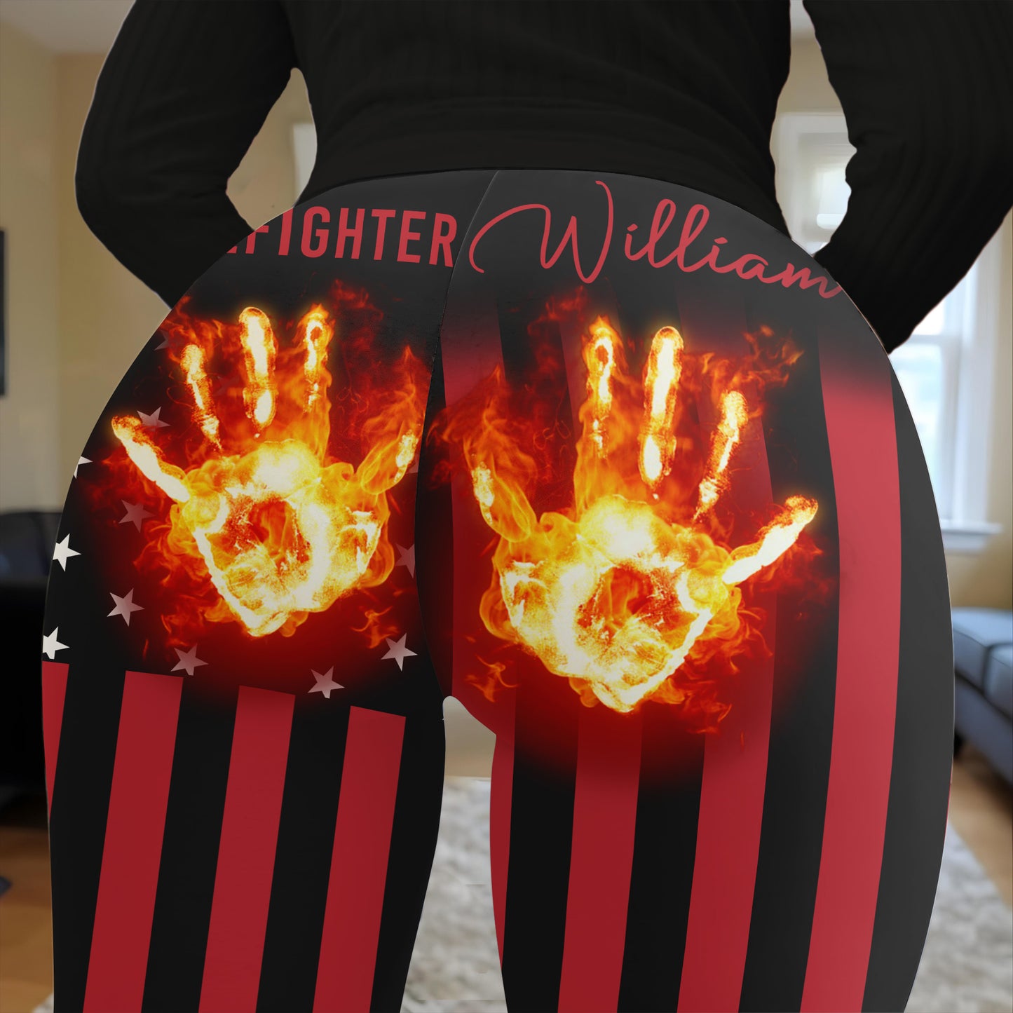 Loved By My Partner With Fire Hand Design