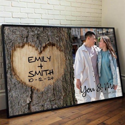 You & Me We Got This Heart Carved On Tree