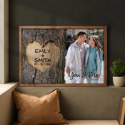 You & Me We Got This Heart Carved On Tree
