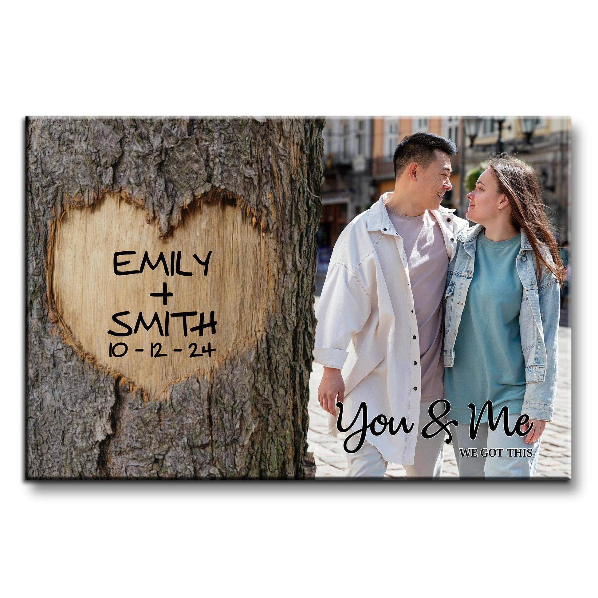 You & Me We Got This Heart Carved On Tree