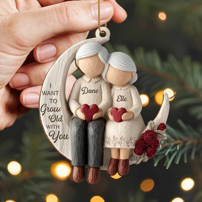 I Want To Grow Old With You, Elderly Couple On Moon