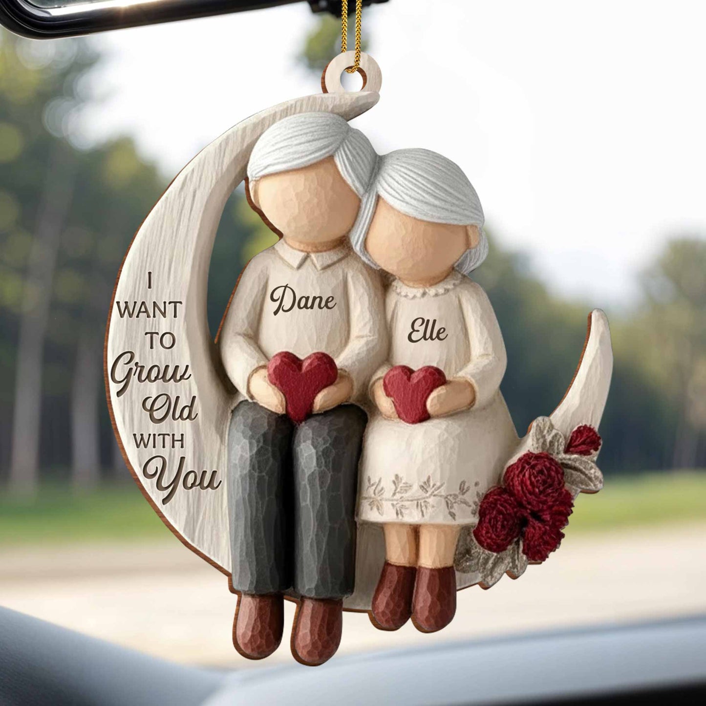 I Want To Grow Old With You, Elderly Couple On Moon