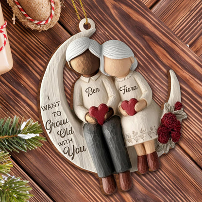 I Want To Grow Old With You, Elderly Couple On Moon