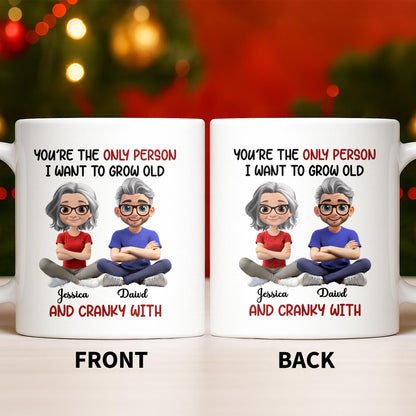 Grow Old And Cranky With, Cartoon Couple