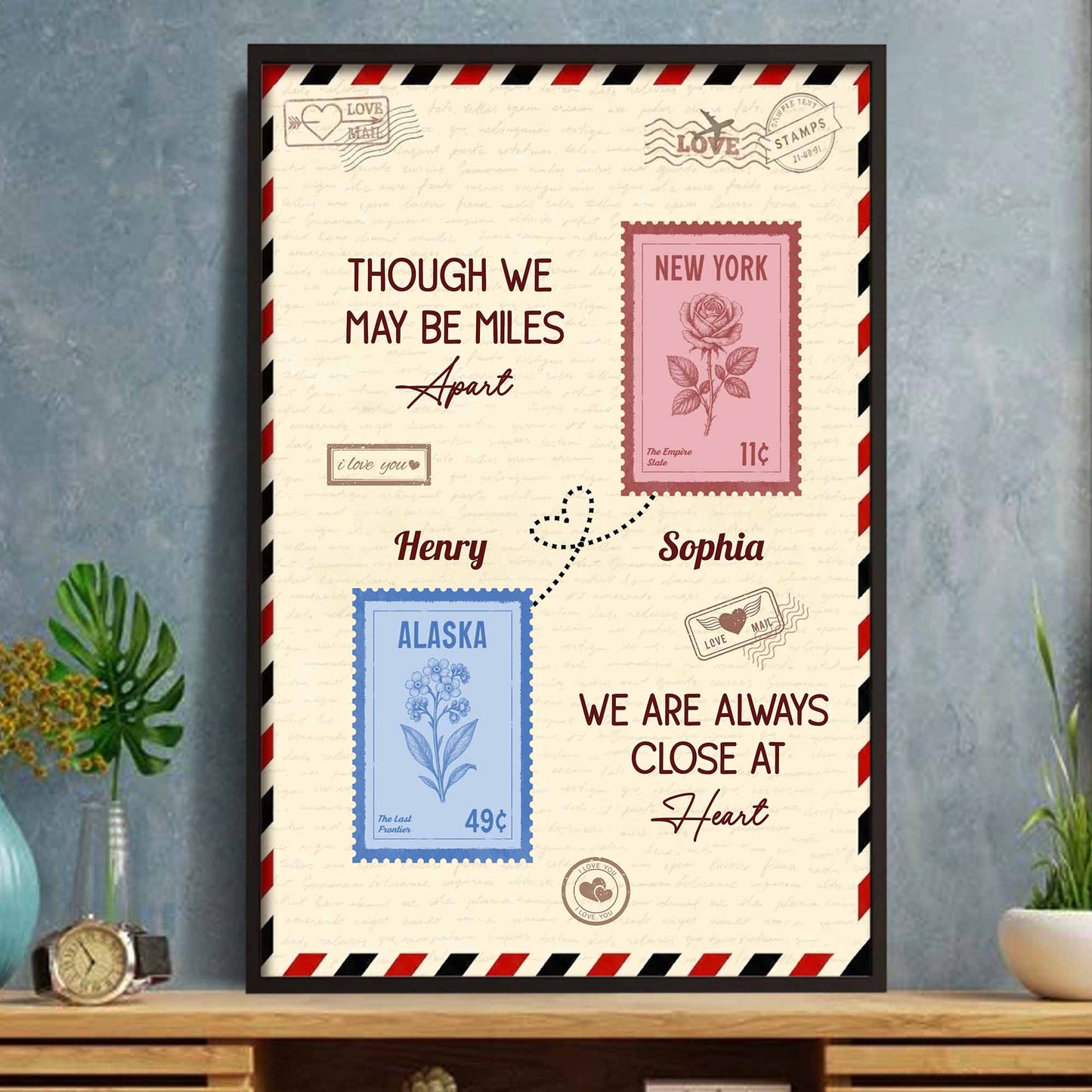 Though We May Be Miles Apart, Always Close At Heart