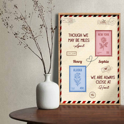 Though We May Be Miles Apart, Always Close At Heart