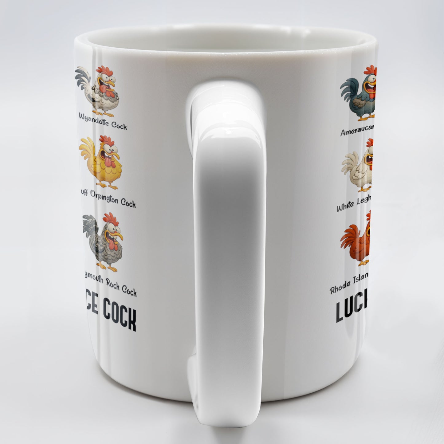 Luckily I've Got A Nice Cock Featuring Diverse Breeds Of Chickens