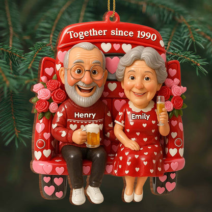 Together Since 1990, Celebrating Timeless Love With Hearts And Roses